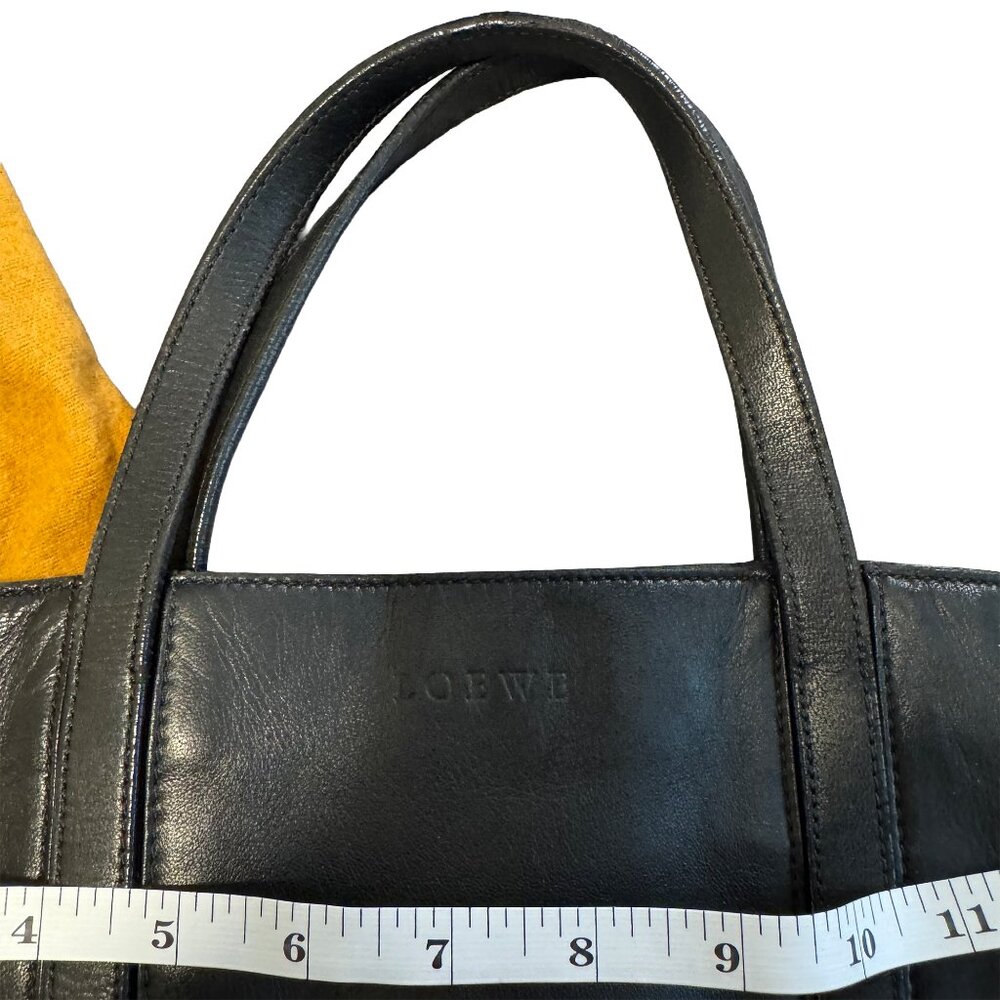 Loewe Black Leather Carryall Tote Bag - Picture 7 of 8